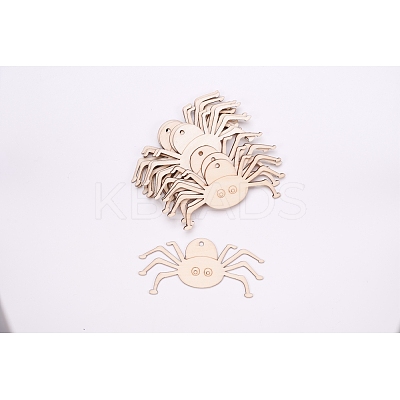 Spider Shape Halloween Blank Wooden Cutouts Ornaments WOOD-L010-02-1