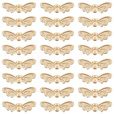 24Pcs Rack Plating Brass Beads KK-BBC0007-57-1