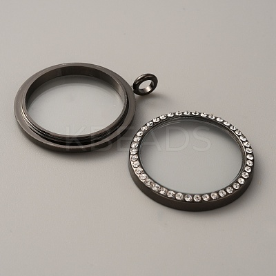 Alloy Crystal Rhinestone Locket Pendants FIND-WH0061-78EB-1