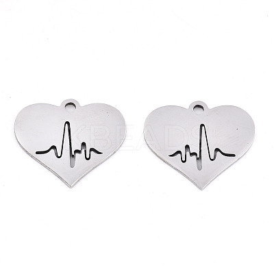 Non-Tarnish 201 Stainless Steel Charms STAS-S081-087-1