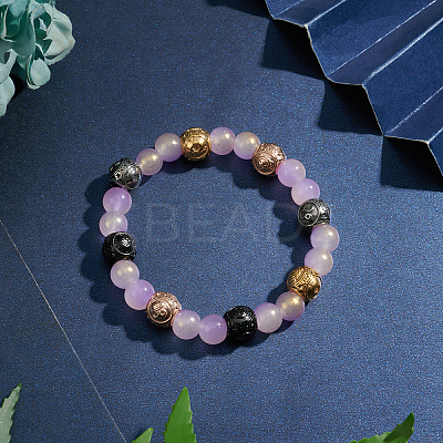 8Pcs 4 Colors 304 Stainless Steel European Beads STAS-UN0020-89-1