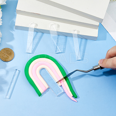 5Pcs Acrylic Rulers TOOL-WH0155-230-1