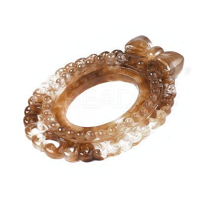 Two Tone Transparent Resin Cabochons CRES-S302-38-1