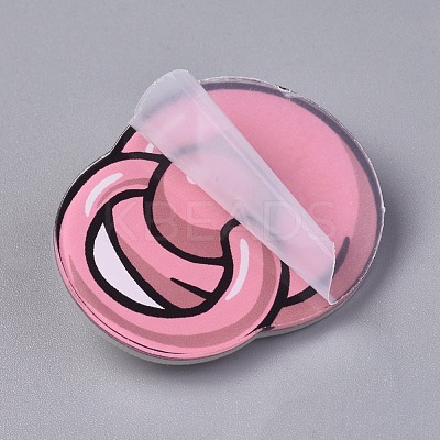 Acrylic Badges Brooch Pins JEWB-E676-28-1