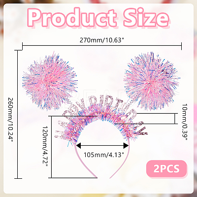 Plastic Hair Bands OHAR-WH0042-02A-1