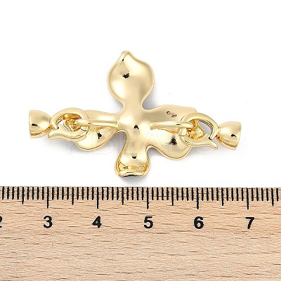 Brass Enamel Fold Over Clasps KK-U043-10G-02-1