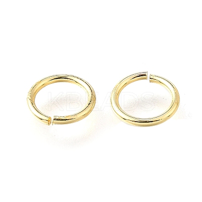 Brass Open Jump Rings KK-V007-004G-10-1