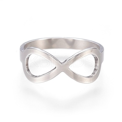 Tarnish Resistant 201 Stainless Steel Finger Rings RJEW-R133-02-B-1