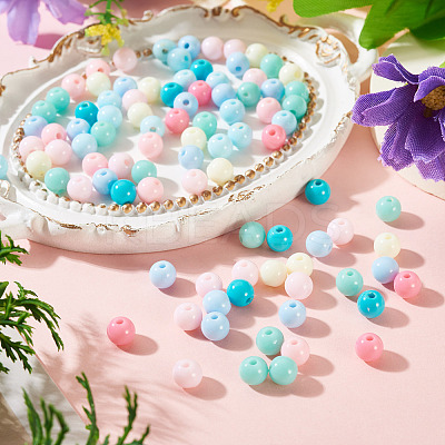 10G Opaque Acrylic Beads SACR-TADJ0001-03F-1