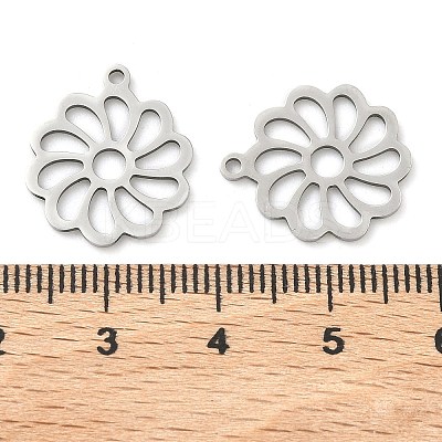 Hollow 201 Stainless Steel Pendants STAS-F337-10A-P-1