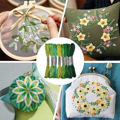 2 Bags 6-Ply Cotton Embroidery Floss DIY-DJ0005-18B-1