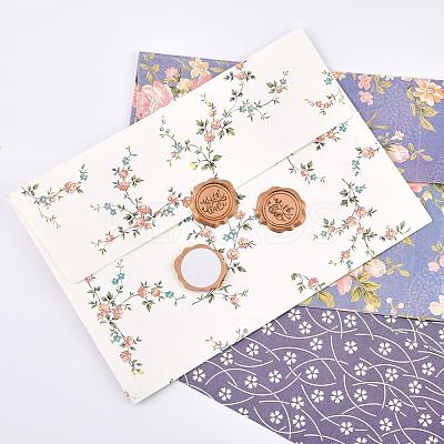 50Pcs Adhesive Wax Stamp Stickers DIY-CP0005-82F-1