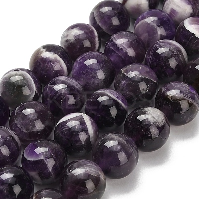 Natural Chevron Amethyst Beads Strands G-I222-14mm-01-1