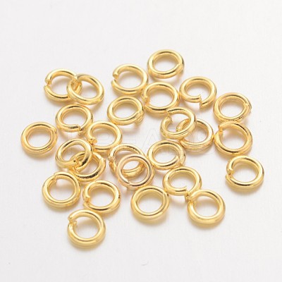 Brass Open Jump Rings X-JRC4MM-G-1