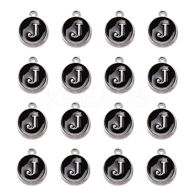Platinum Plated Alloy Charms LS-ENAM-S118-02J-P-1