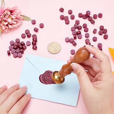 400Pcs Octagon Sealing Wax Particles DIY-CP0009-24A-1