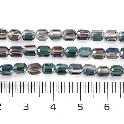 Electroplate Glass Beads Strands EGLA-D031-01U-1