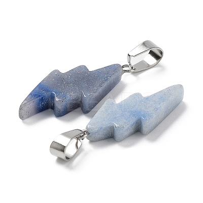 Natural & Synthetic Mixed Gemstone Pendants G-C057-01P-1