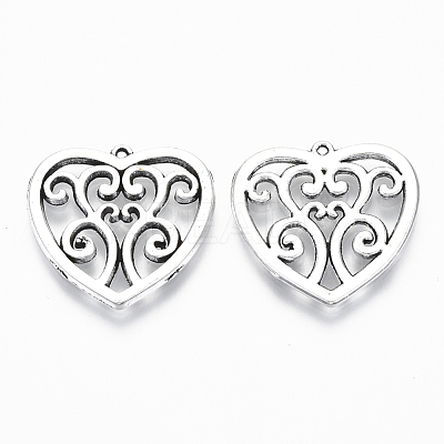 Tibetan Style Alloy Pendants TIBEP-Q088-006AS-RS-1