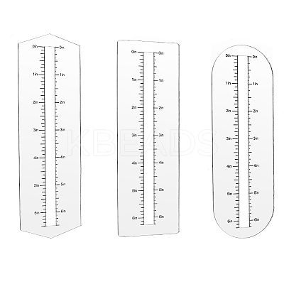 3Pcs 3 Styles Custom Acrylic Zipper Sewing Tool TOOL-PH0001-93-1