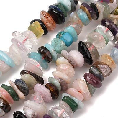 Natural Mixed Stone Beads Strands G-Z155-B03-01-1