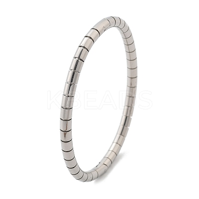 Texture 304 Stainless Steel Bangles for Women BJEW-Z092-14P-1