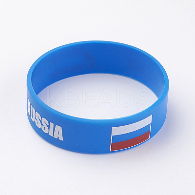 Silicone Wristbands Bracelets LS-BJEW-K168-01K-1