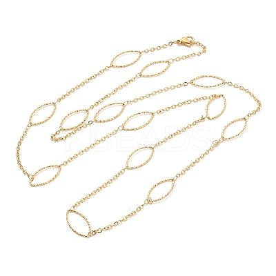Ion Plating(IP) 304 Stainless Steel Necklaces STAS-D084-29G-1