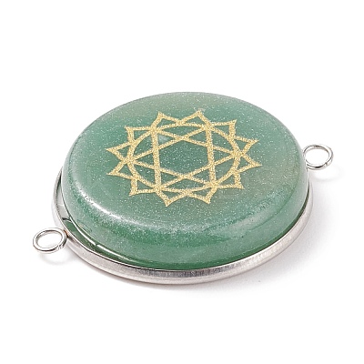 Natural & Synthetic Mixed Stone Connector Charms PALLOY-JF01647-1
