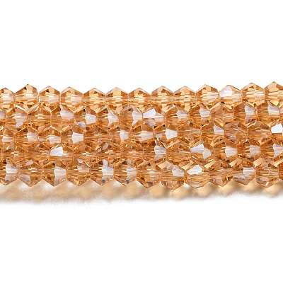 Transparent Electroplate Glass Beads Strands EGLA-A039-T3mm-A18-1