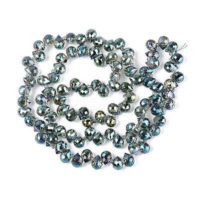 Transparent Glass Beads Strands GLAA-T006-14A-1