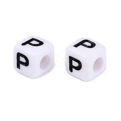 Opaque Acrylic Beads SACR-N020-04A-P-1