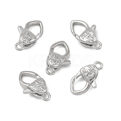 SHEGRACE Brass Lobster Claw Clasps XGRQ58035-765P-1