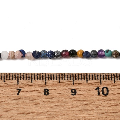 Natural & Synthetic Mixed Gemstone Beads Strands GG-CBAA998-A01-3mm-1