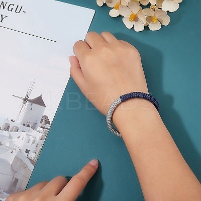 Nylon Threads Braided Bracelet BJEW-SW00058-2-1