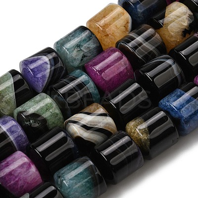 Natural Agate Beads Strands G-F820-P01-01F-1