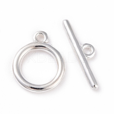 Eco-friendly Brass Toggle Clasps KK-D082-14S-1