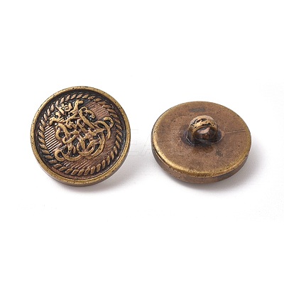Plastic Shank Button BUTT-WH0014-13B-AB-1