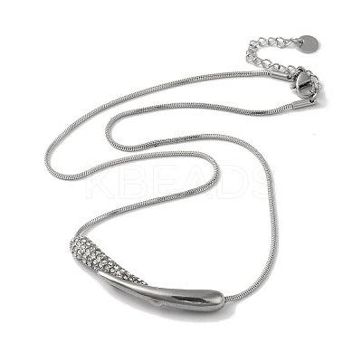 304 Stainless Steel Snake Chain Necklaces NJEW-I126-01P-1
