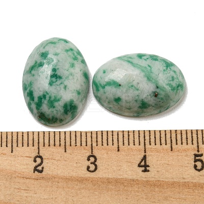 Natural Green Spot Jasper Cabochons G-C115-01A-12-1