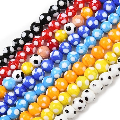 Handmade Lampwork Beads LAMP-D002-10mm-01-1