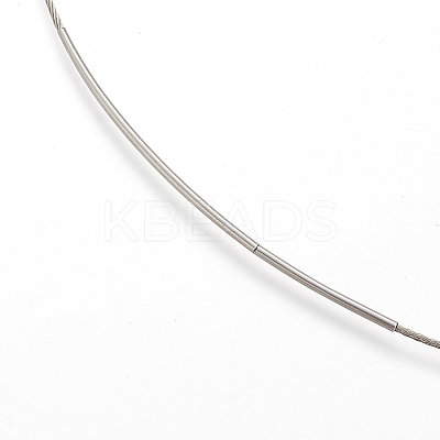 Stainless Steel Wire Necklace Cord DIY Jewelry Making X-TWIR-R003-23A-1