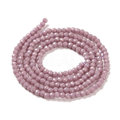 Glass Imitation Jade Beads Strands GLAA-H021-02-05-1