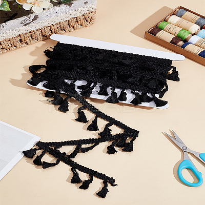5M Cotton Fringe Lace Trim Ribbon OCOR-LP0002-25-1