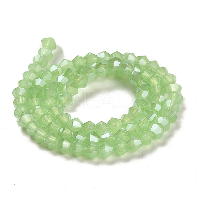 Imitation Jade Electroplate Glass Beads Strands LS-GLAA-F029-J4mm-C01-1