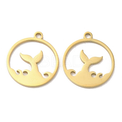 Ion Plating(IP) 304 Stainless Steel Pendants STAS-L020-018G-1