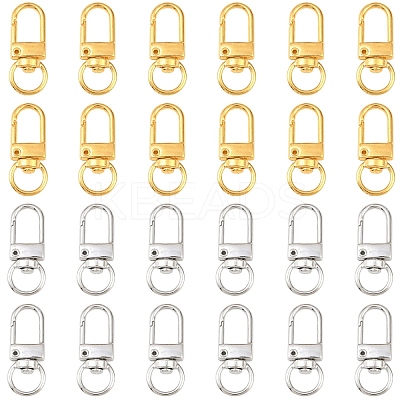 30Pcs Alloy Swivel Clasps DIY-YW0017-33G-1