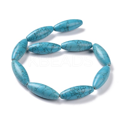 Synthetic Turquoise Beads Strands G-P469-07-1