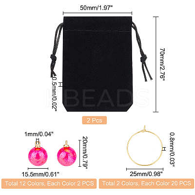 DIY Hoop Earrings Making Kit DIY-CA0003-62-1
