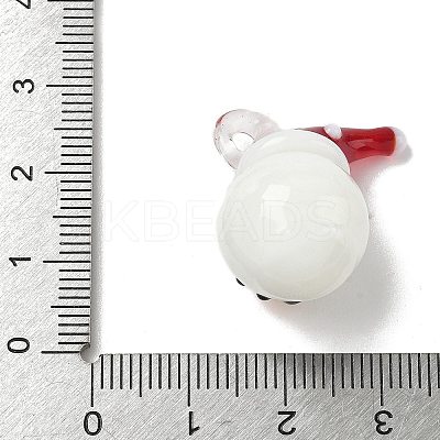Christmas Handmade Lampwork Pendants LS-LAMP-L081-01I-1